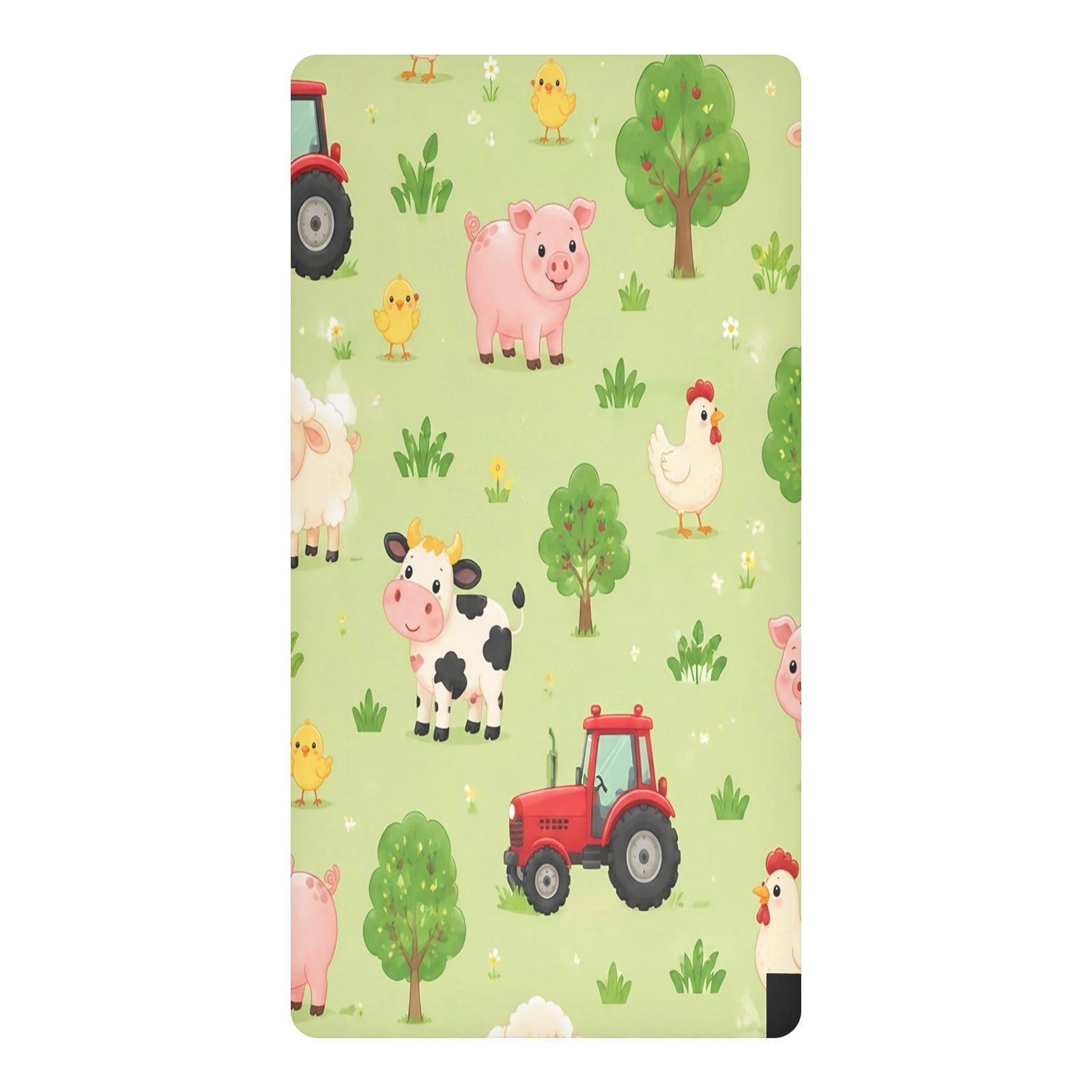 BOESI Meadow Sheep Waterproof Crib Sheet,Fitted Mattress Protector