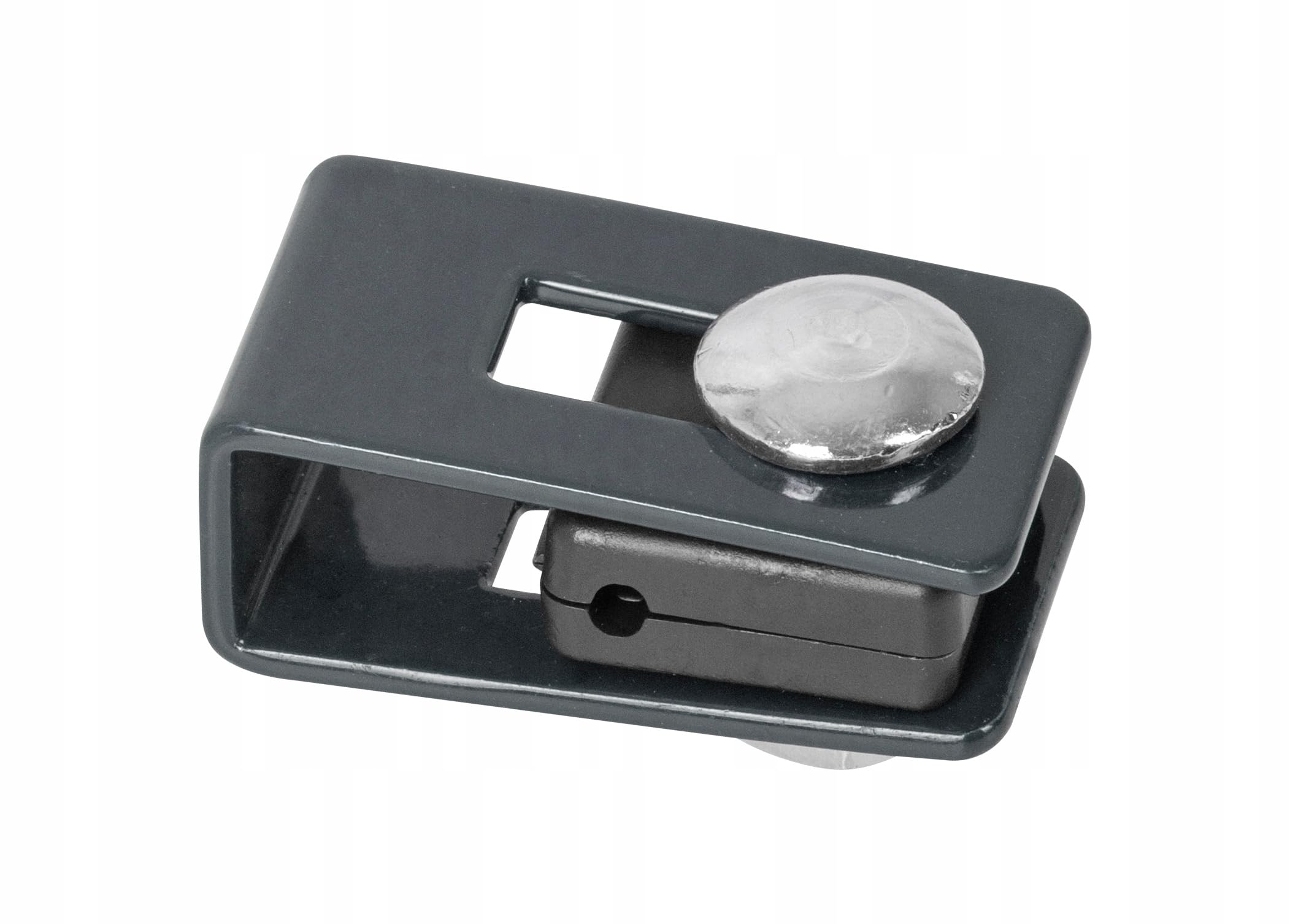 Doppelstabmattenzaun Befestigung - 5x2 cm - U-Halter U-Bügel - Graphit 50 Stück