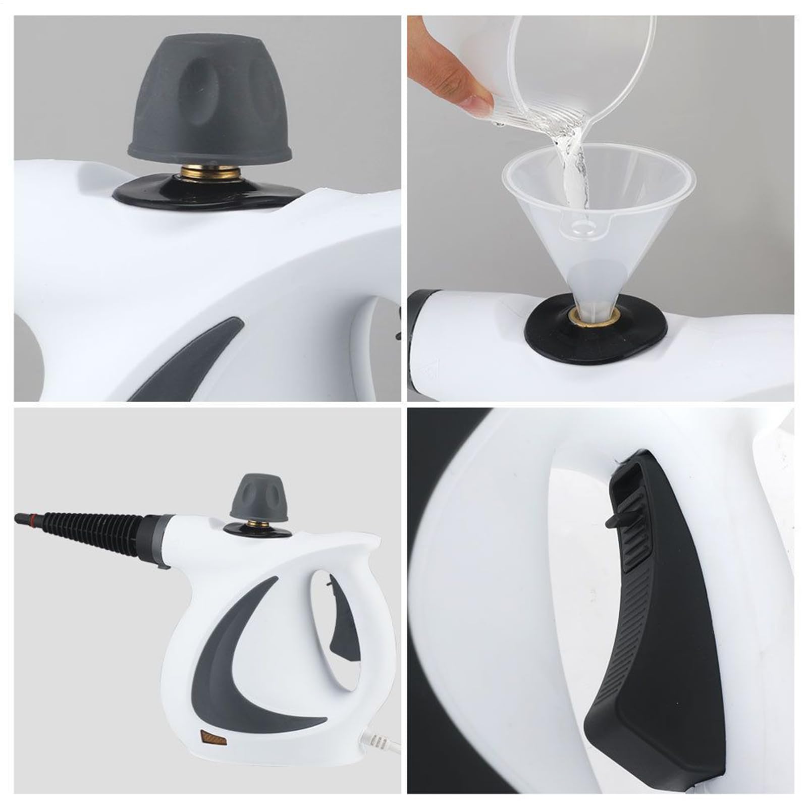 Limpiador a vapor 12 accesorios, eléctrico | Limpiador a Vapor para Azulejos Suelos, Alfombras, Tapicería, Muebles, Sofá, Zonas de Mascotas, Azulejos, Madera, Ropa,