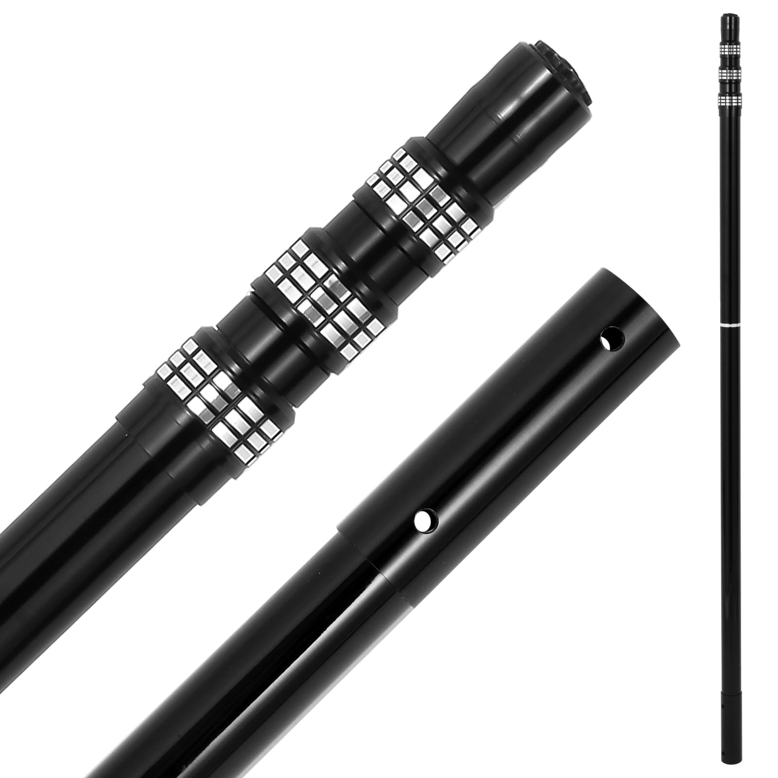 yurhwes Swimming Pool Pole Carbon Fiber，Pool Skimmer Pole Telescopic Swimming，Pool Cleaning Pole, Advanced Adjustable Telescopic Pole, Used for Skimming nets, Brushes, Vacuum Heads (15 Feet)