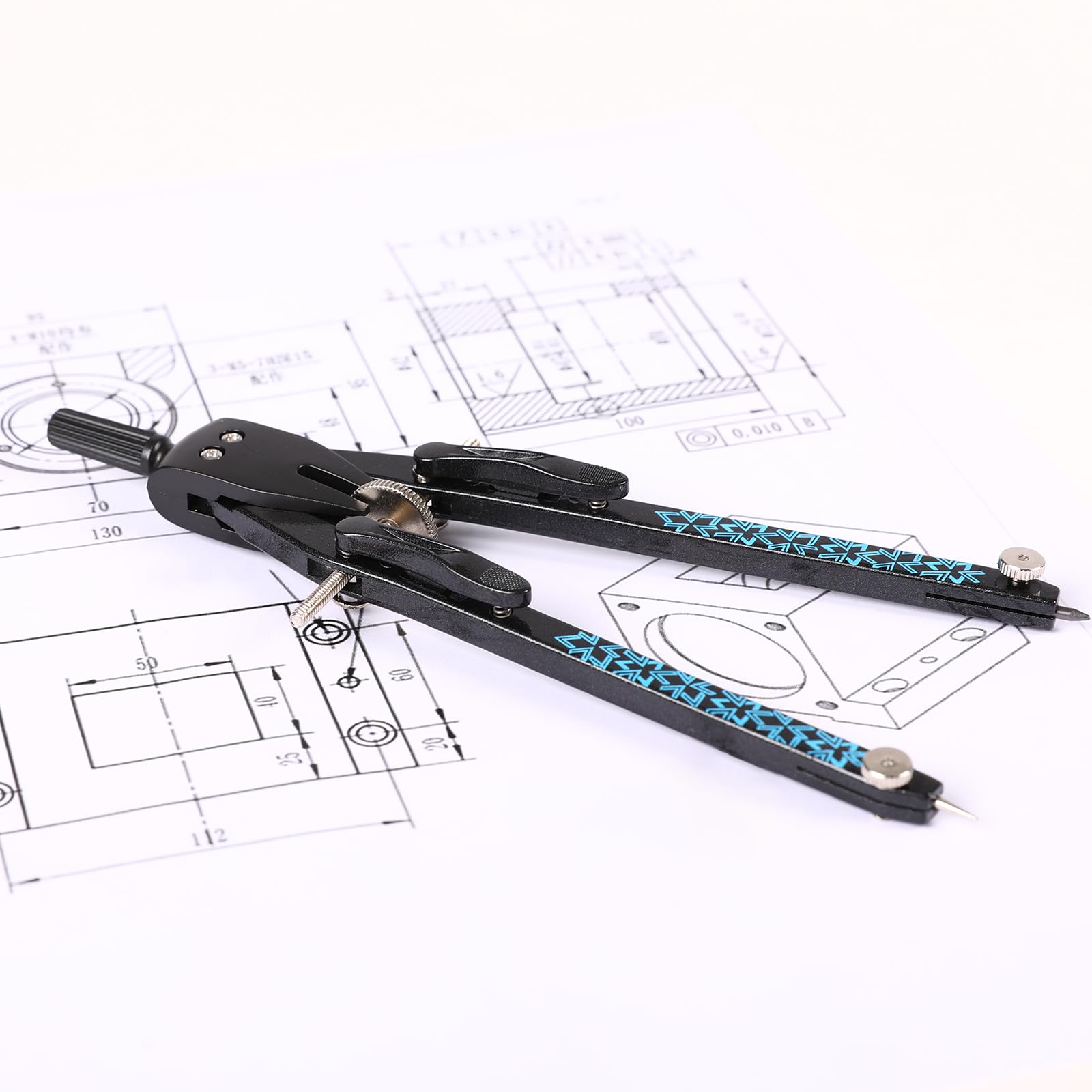 KEYROAD Compas en métal 1 pièce Multicolore Réglage rapide