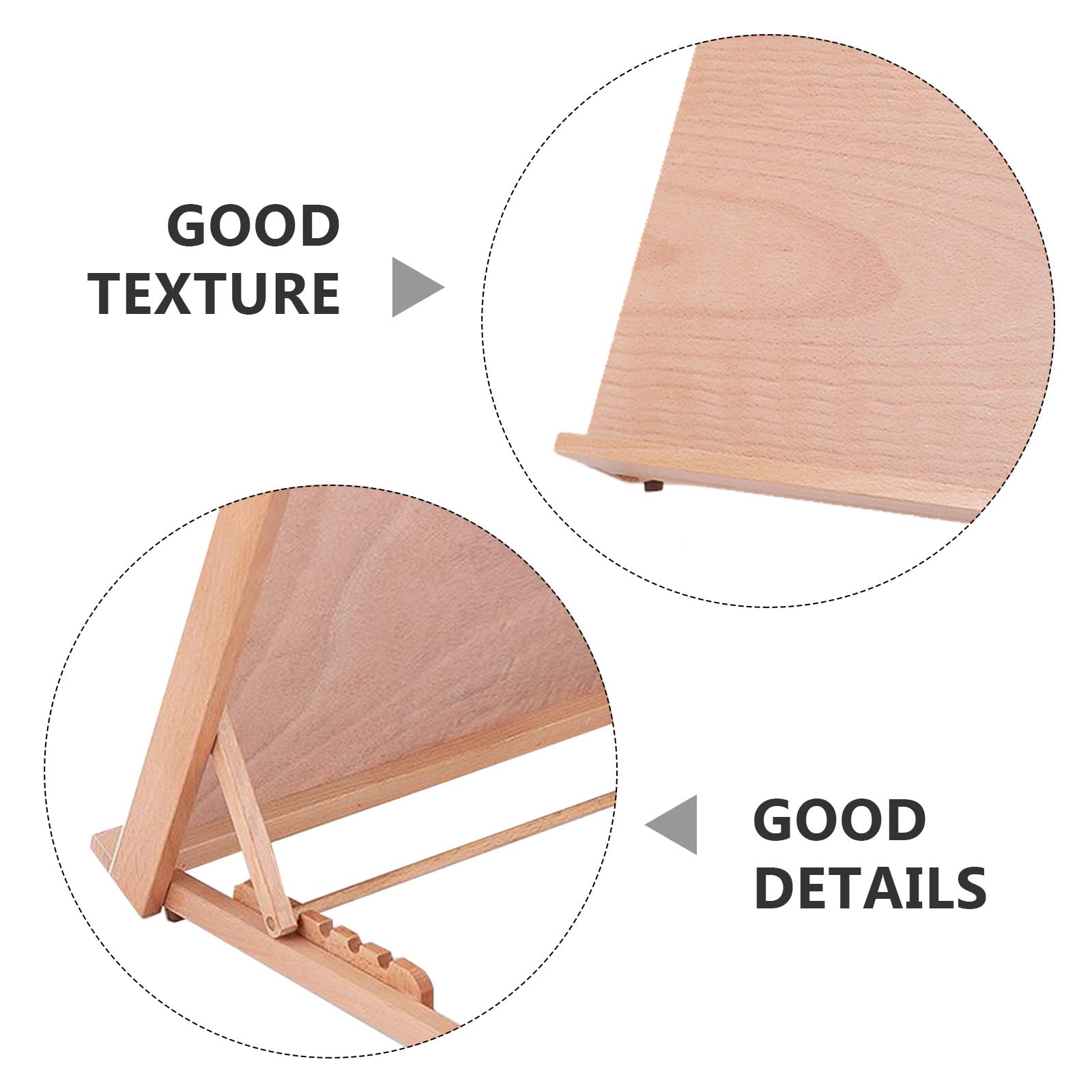 Caballete de mesa de madera ajustable para pintar, ideal para estudiantes y aficionados, soporte de escritorio de 0 a 90 grados para fotos y obras de arte