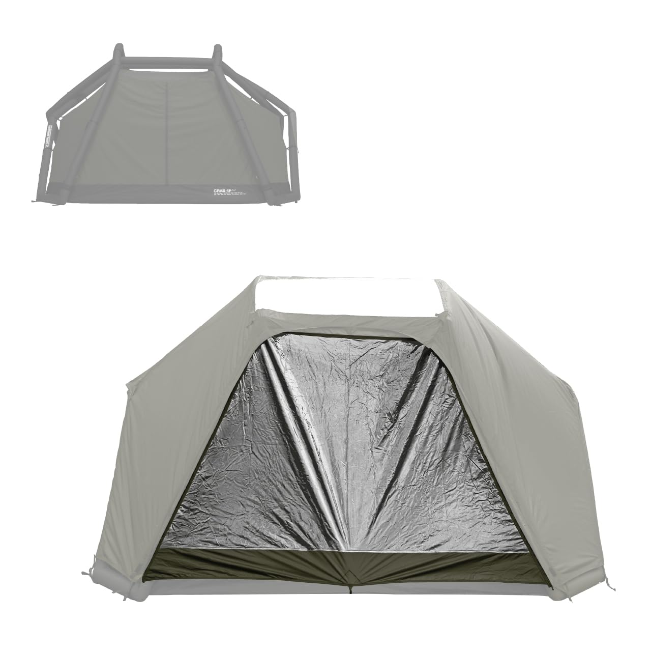 1回使用CAMVILカニ4Pエアーテント　インナー ４人用　新品グランドシート付 Amazon.co.jp: CAMVIL（カンビル）カニ4Pエアーテント エアーテント