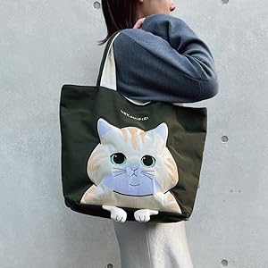 Amazon | [モメンタム] トートバッグ ねこハンドトート A4サイズ B