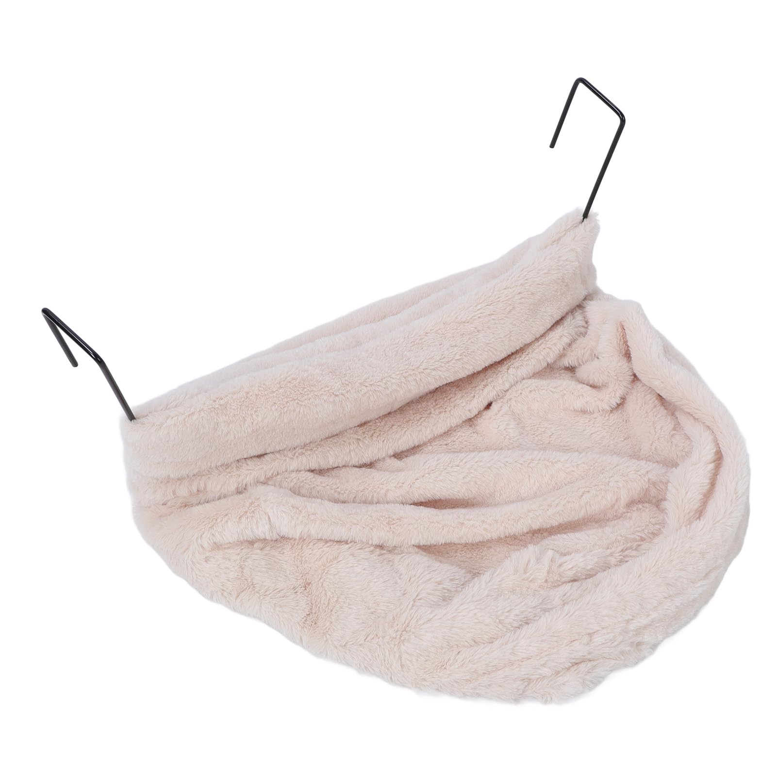 Tnfeeon Cuccia Sospesa per Animali Domestici in Stile Amaca, Culla Accogliente in Peluche per Gatti e Cuccioli, Cuccia Termosifone per Interni per Animali di Piccola Taglia (Beige)