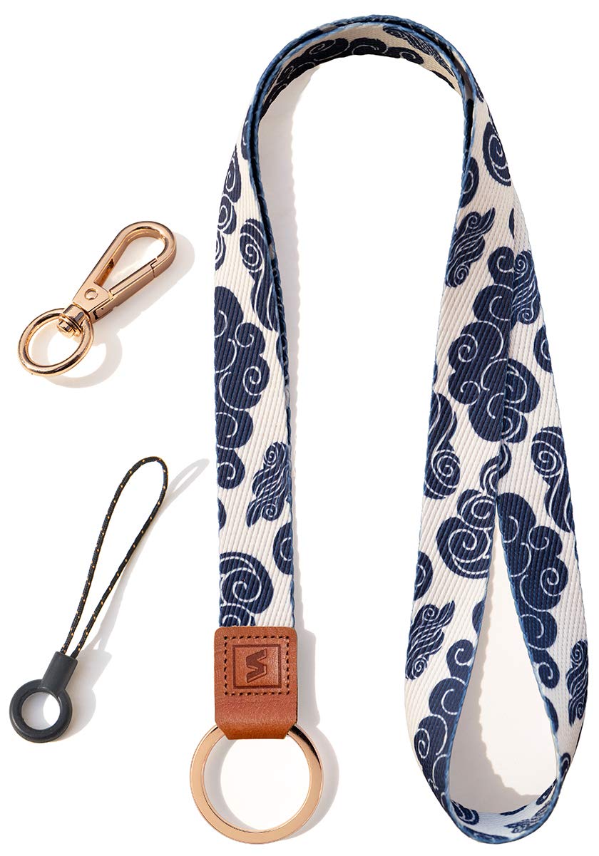 Senlly Unisex Auspicious Neck Lanyard Strap For Keys, Original Pattern Design Id Badge And Keychain Holder