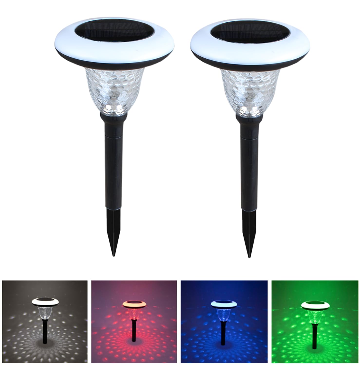 Hardoll Solar Lights for Home Garden Waterproof Decorative LED Lamps for Outdoor Landscape (Multicolor-Pack of 2) (B08ZNJ6395) Amazon Price History, Amazon Price Tracker