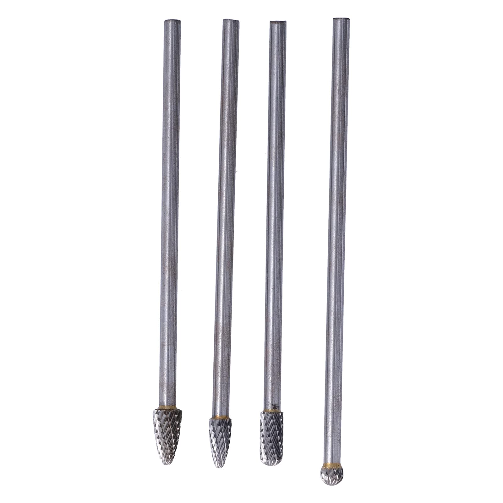 TANIQIACA Rotary File Long Tungsten Steel Rotary Burr Set, 6mm Shank for Woodworking, Carving, Engraving, Deburring, Polishing, Versatile Use
