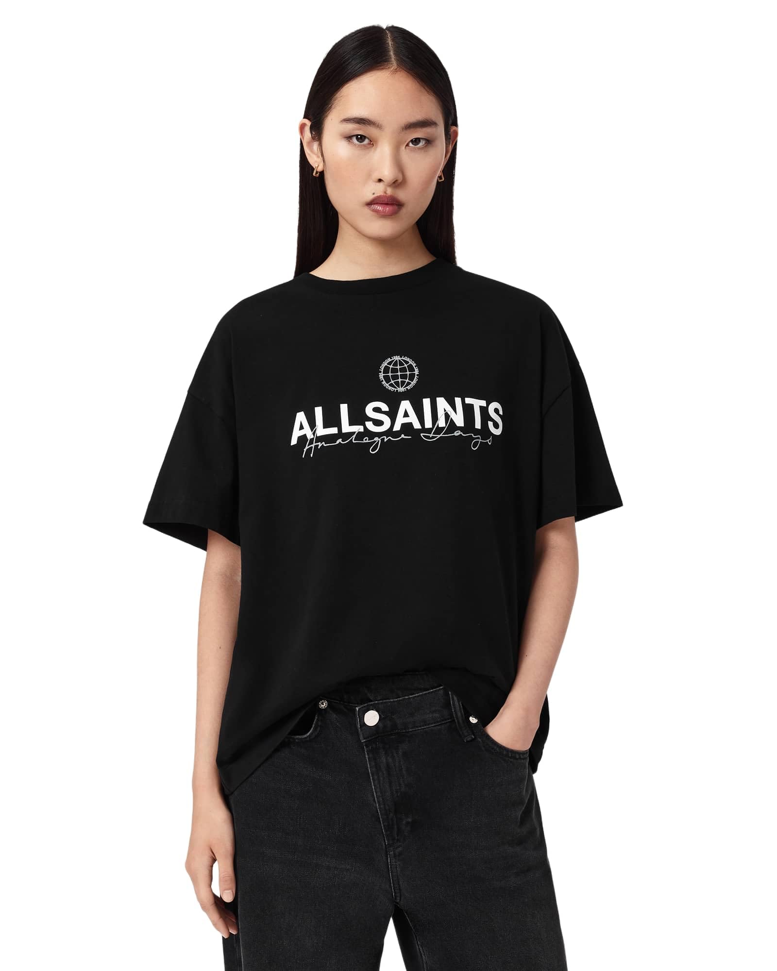 Allsaints Emblem Avri Tee T-Shirt Donna