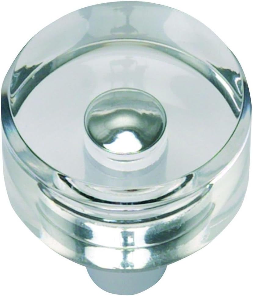 Atlas Homewares 3146-CH 1-2/4-Inch Round Optimism Knob, Polished Chrome