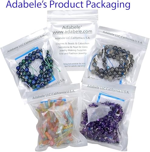 Miniatura 5 de Adabele GE13-8 - 2 hebras de piedras preciosas curativas de turmalina negra natural de grado A de 0.315 pulgadas (88-94 unidades) para joyería y