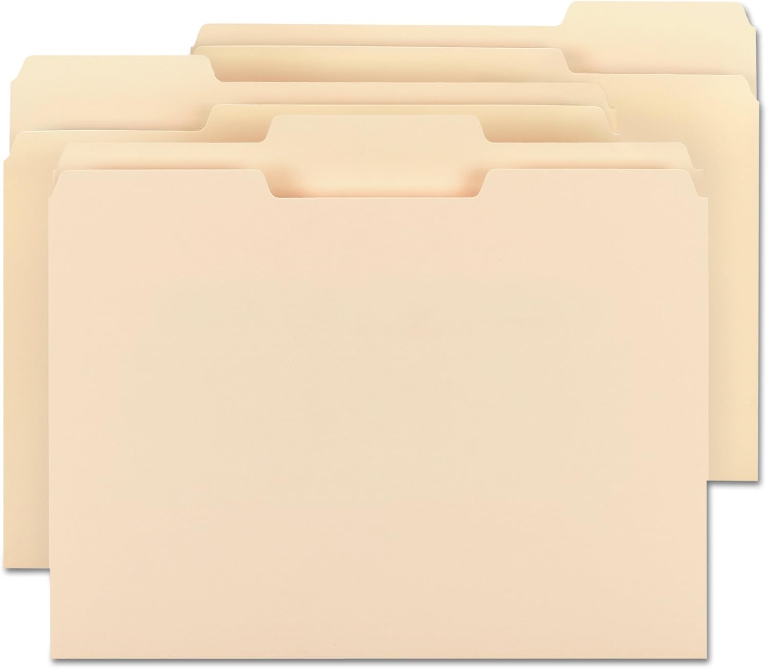 Smead File Folder, 1/3-Cut Tab, Letter Size, Manila , Assorted Positions, 100 Per Box (10330) : Manila File Folders : Office Products