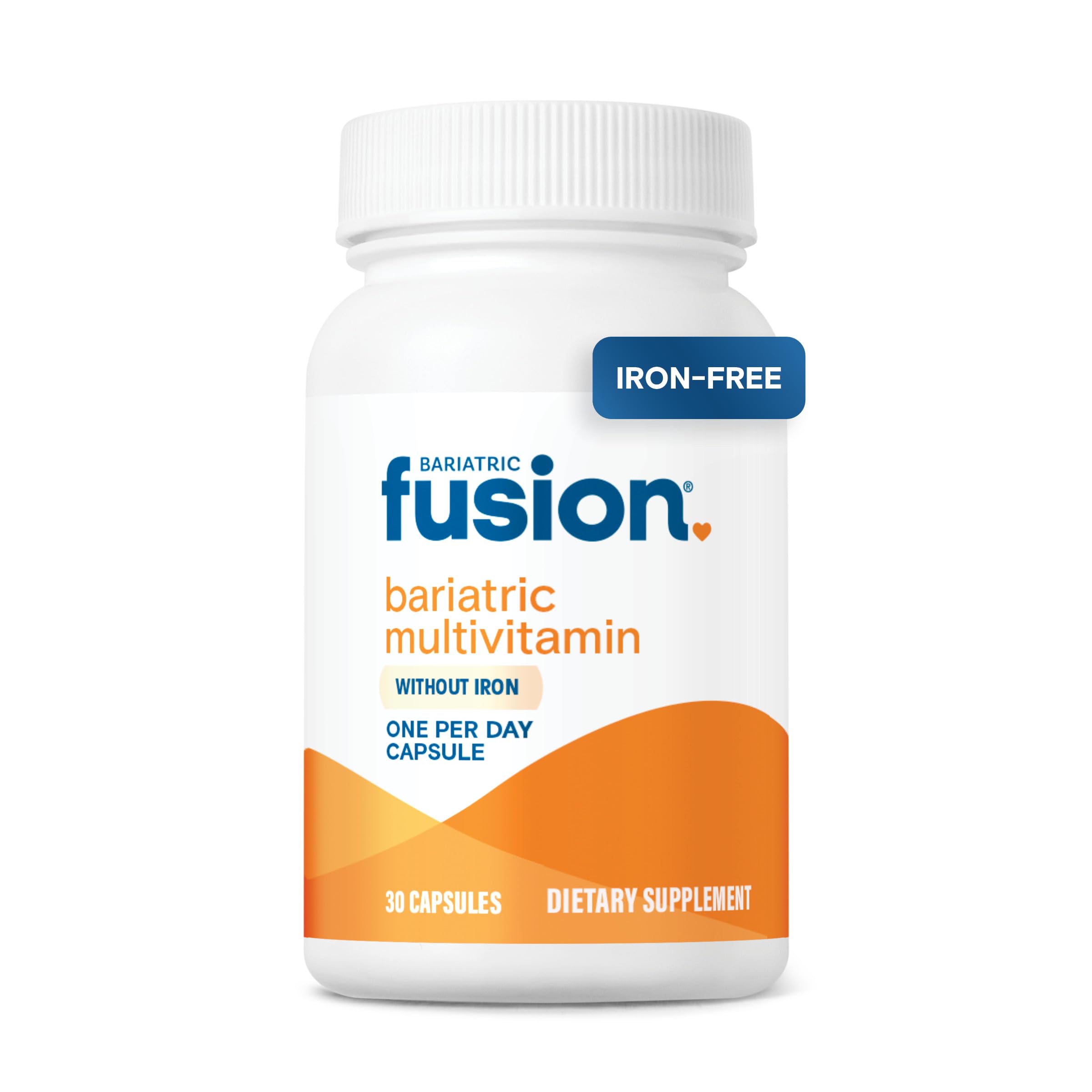 Bariatric Fusion Once Daily Bariatric Multivitamin Without Iron, 30 Caps 1 Per Day - 1 Month Supply