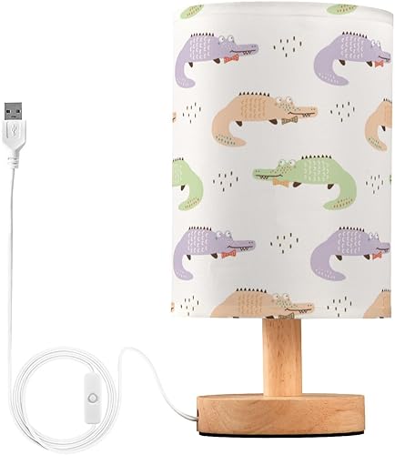 Miniatura 2 de Nightstand Lamps Modern Lamps Electric Cartoon Crocodile Lamp for Boys Kids Room