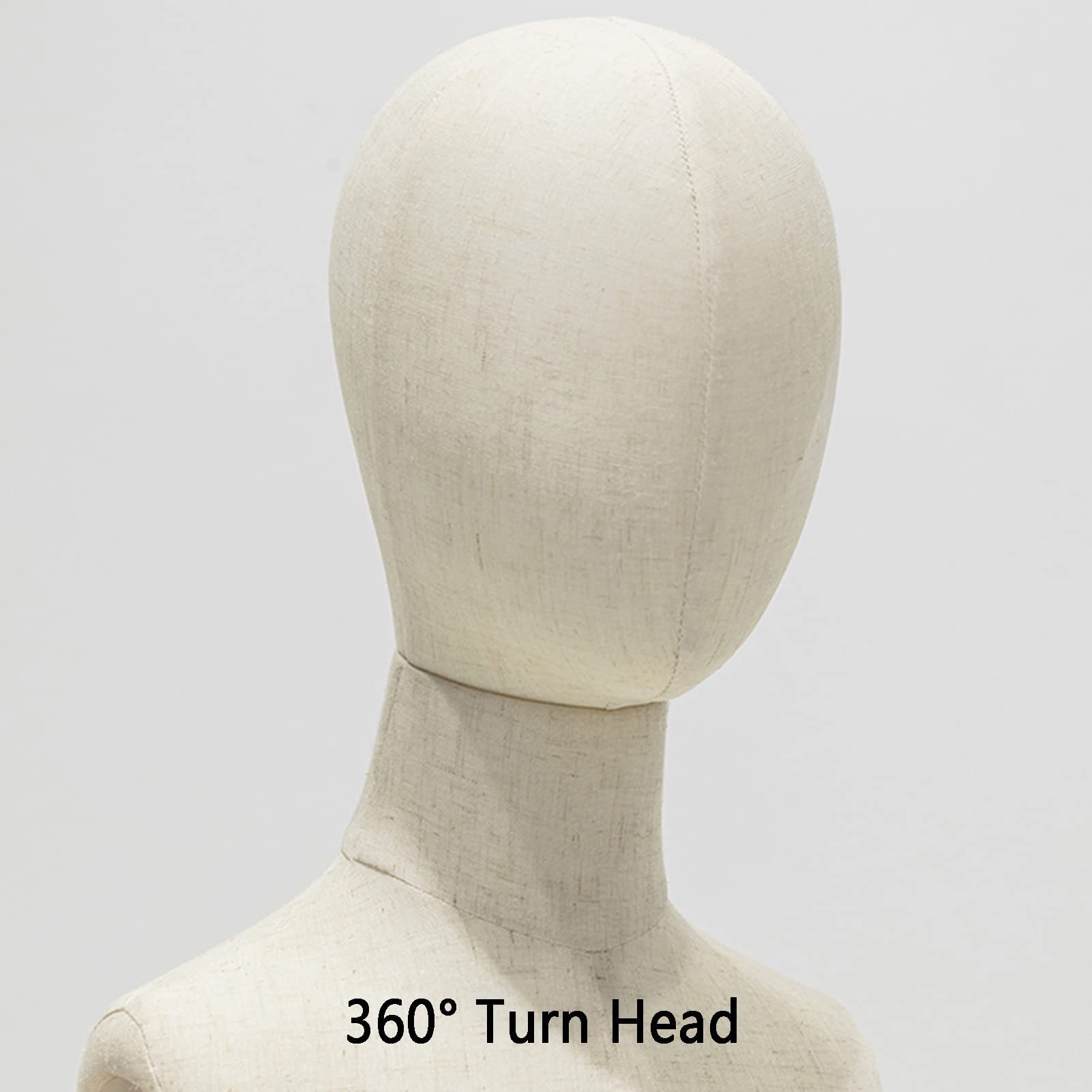 Kinderpuppe, Torso-Körper, Schnullermodell mit Kopf für Bekleidungsgeschäft, Nähdesign, Aufhänger mit verstellbarem Holzsockel, 23-56-50-56