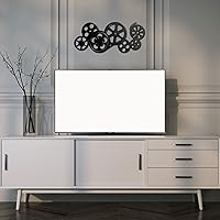 Vista 4 de Moxweyeni Carrete de película de metal, arte abstracto de cine antiguo, decoración contemporánea de cine decorativo, carrete de película para Negro