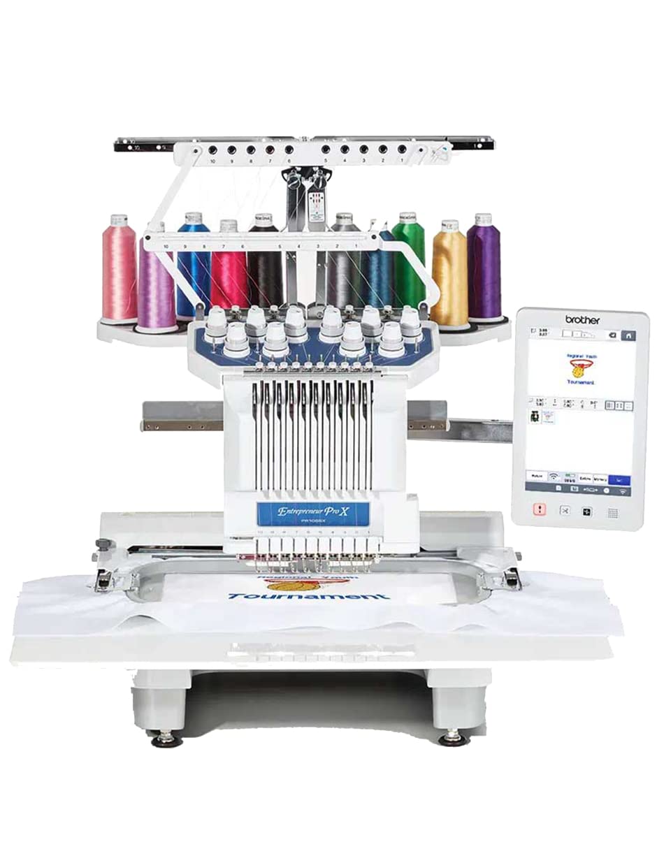 Bordadora Semi Industrial Brother PR1055X Wi-Fi 10 Agujas Pantalla HD