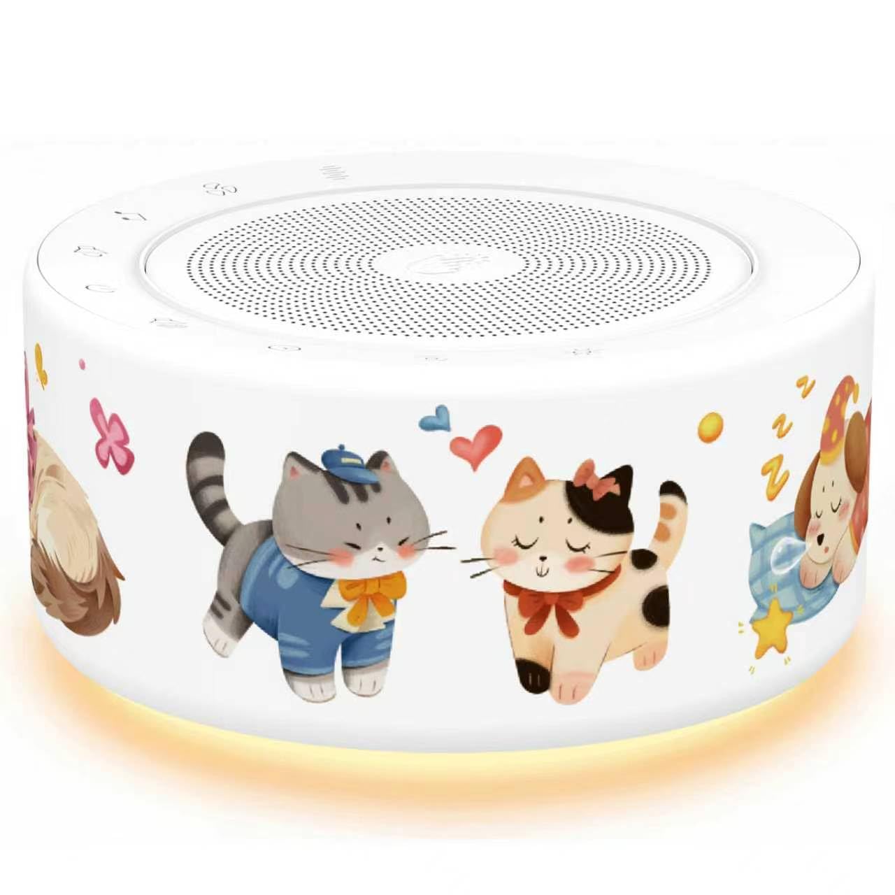 Kipcush White Noise Machine for Baby &amp; Adults, Sleep Sound Machine with 30 Soothing Sounds, 8-Color Night Light, Memory Function, White Noise for Sleeping, Nursery, Office, Travel, Relaxation