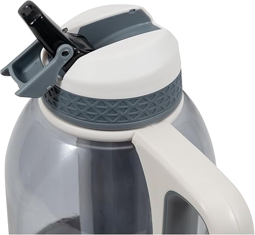 Miniatura 3 de COOL GEAR Paquete de 2 botellas de agua deportivas System de 64 onzas con barra de congelador y asa, botella de agua duradera y resistente a las