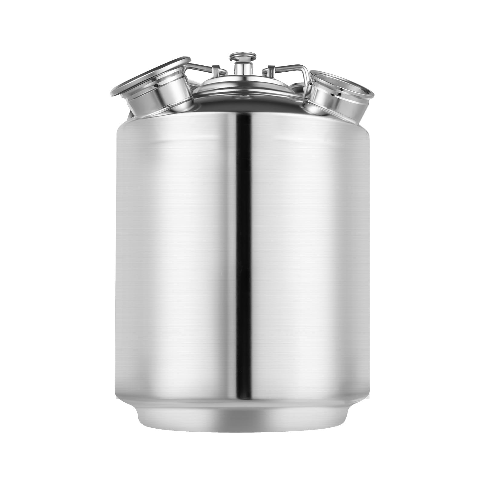 Barril de limpieza de cerveza de acero inoxidable de 10 litros con tapa, recipiente de limpieza, para limpiar barriles de cerveza en sistemas de dispensación.