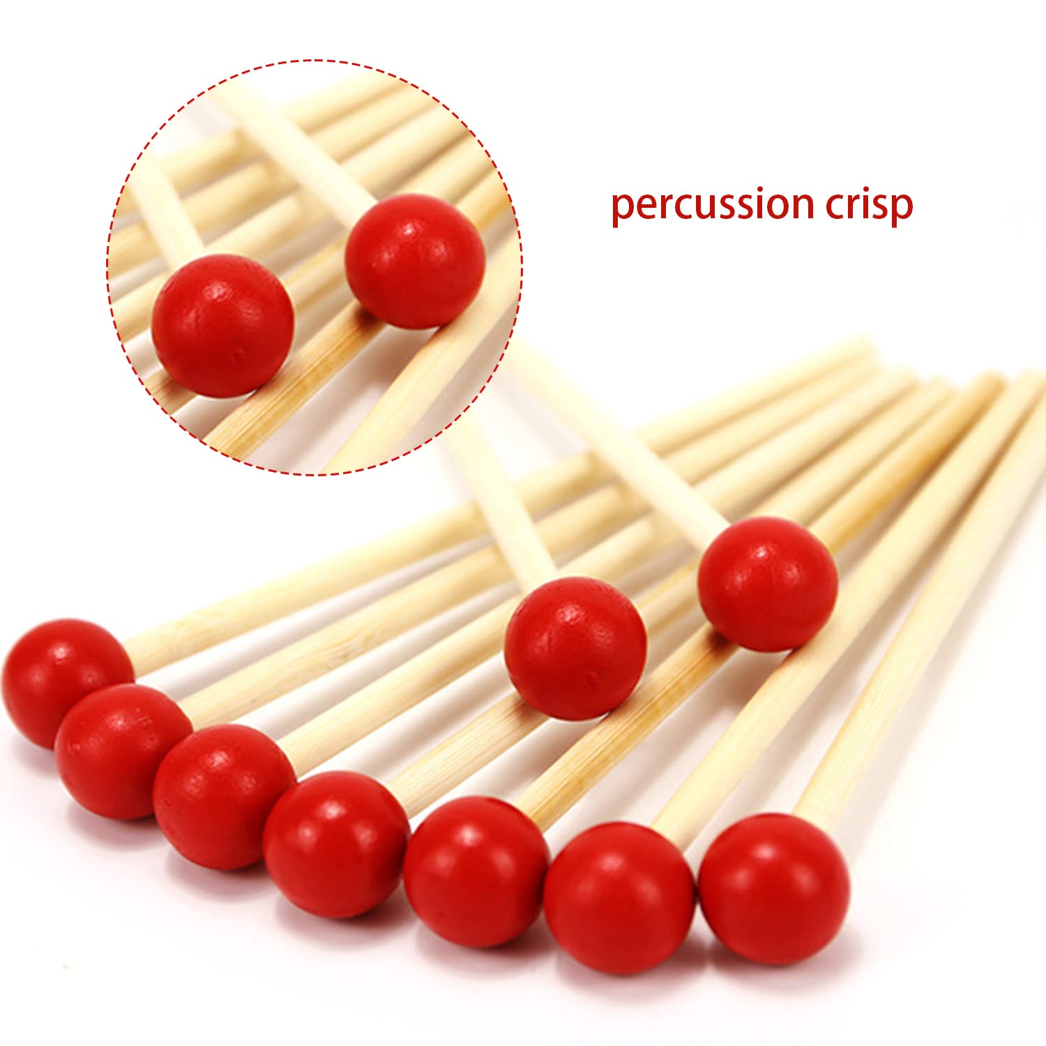 Bacchette Per Xilofono E Marimba Ifundom - 2 Pezzi, Con Testa In Silicone E Manico In Legno