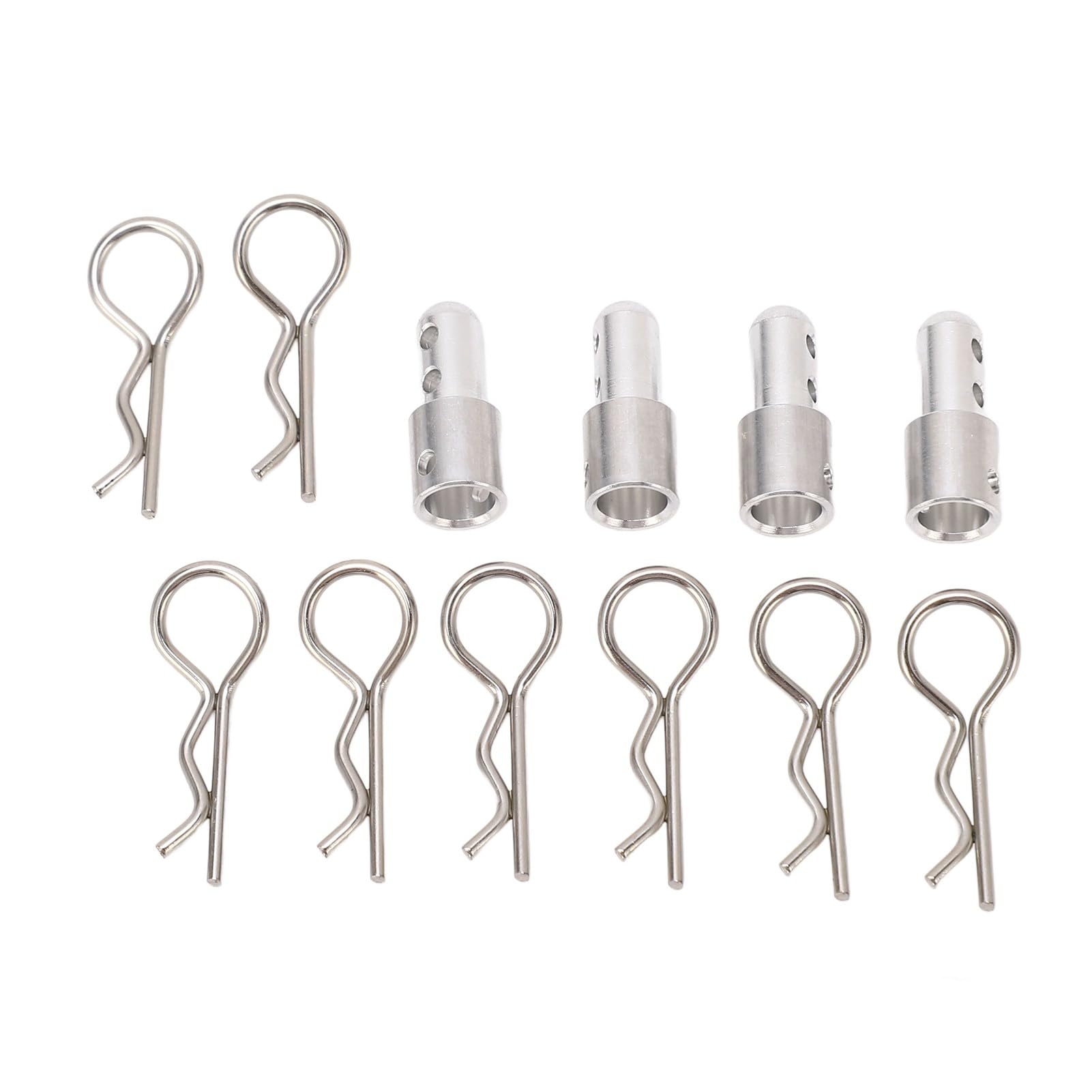 Culnflun RC Body Post Mount Stable High Strength Silver Rugged RC Car Shell Column for MJX 1/14 14301 14302 RC Car