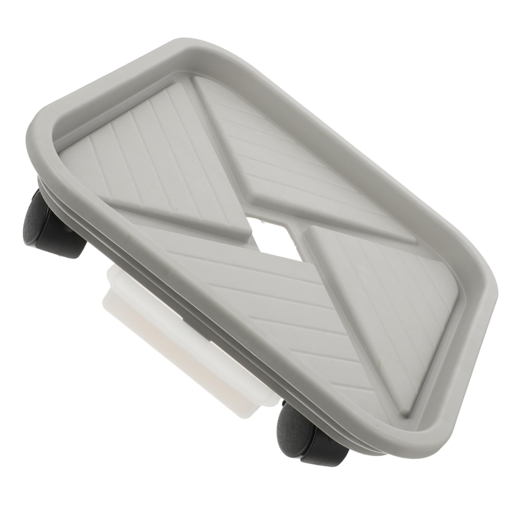 BESTonZON Flower Pot Mover Trolley with Rolling Plant Stand and Water Tray Heavy Duty Capacity Planter Pallet for Use Durable and Easy to Clean Plant Saucer Wheels