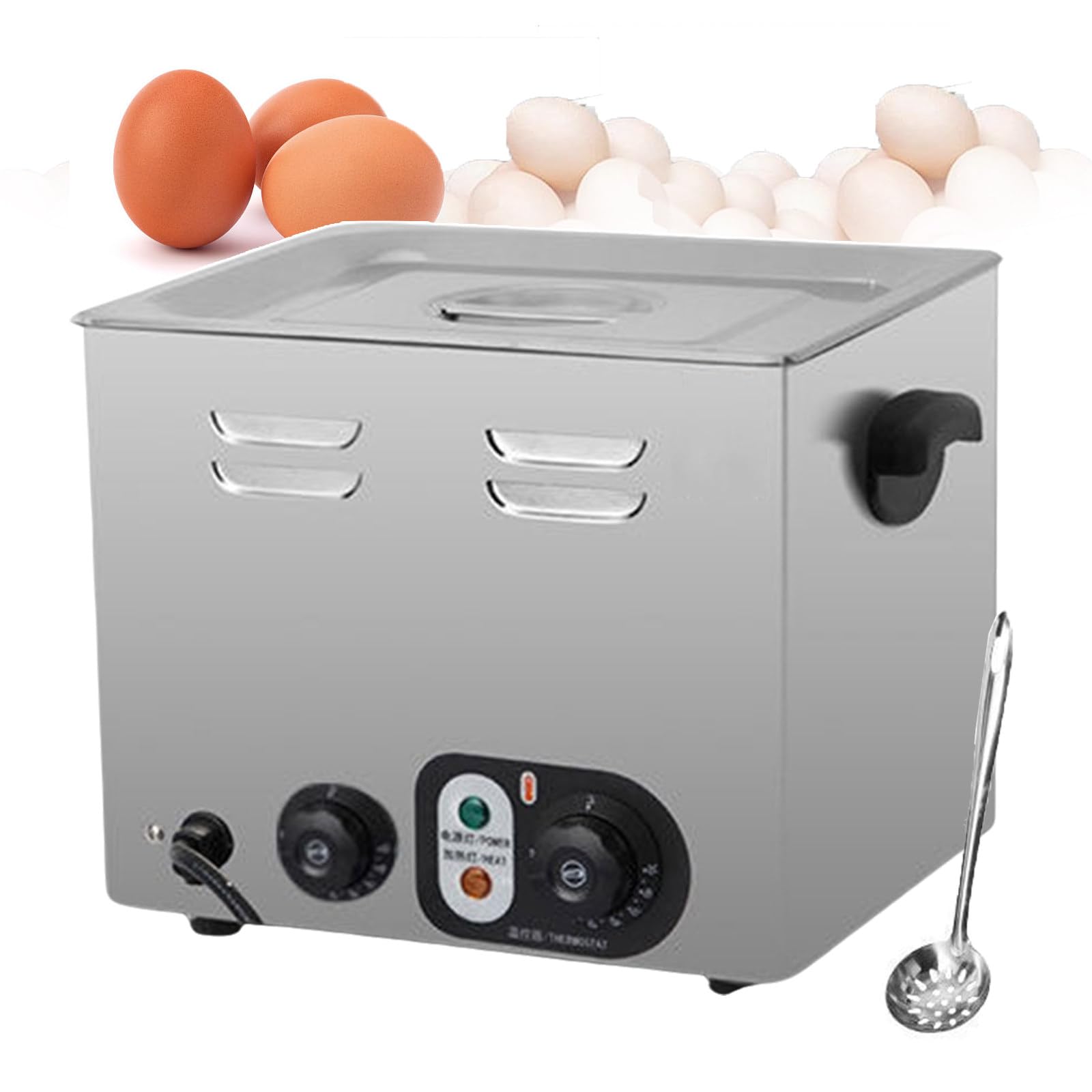 Macchina Automatica per cuocere Le Uova 2,6 kW Macchina elettrica per cuocere Le Uova/Macchina Professionale per cuocere Le Uova in Camicia con Lampada riscaldante/60 Uova Bollitore PE,