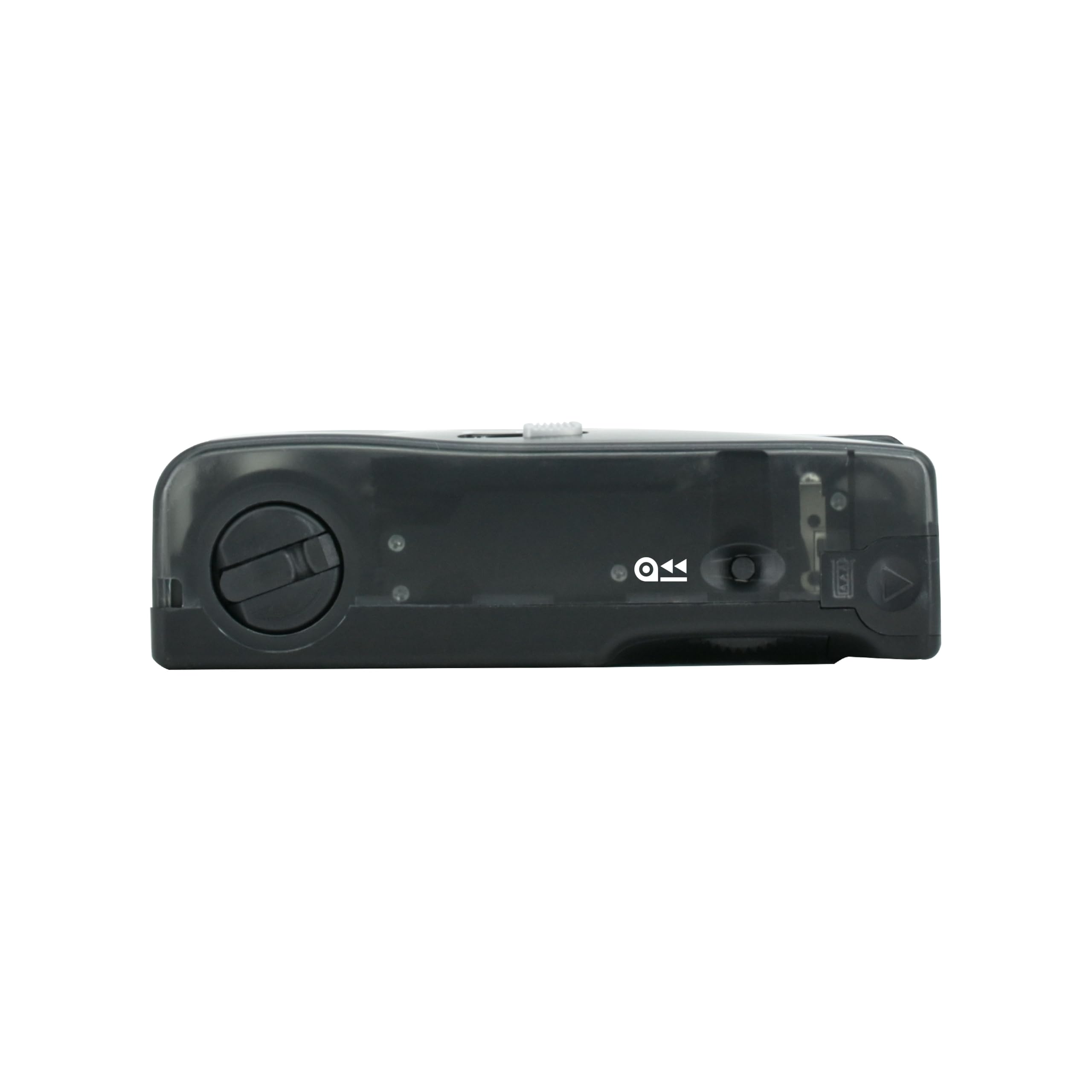 RETO PANO 35mm Filmkamera–22mm Weitwinkelobjektiv,Panorama,einfacher Wechsel,Objektivabdeckung,eingebauter Blitz(Film und AAA-Batterie sind Nicht im Lieferumfang enthalten) (Transparentes Schwarz)
