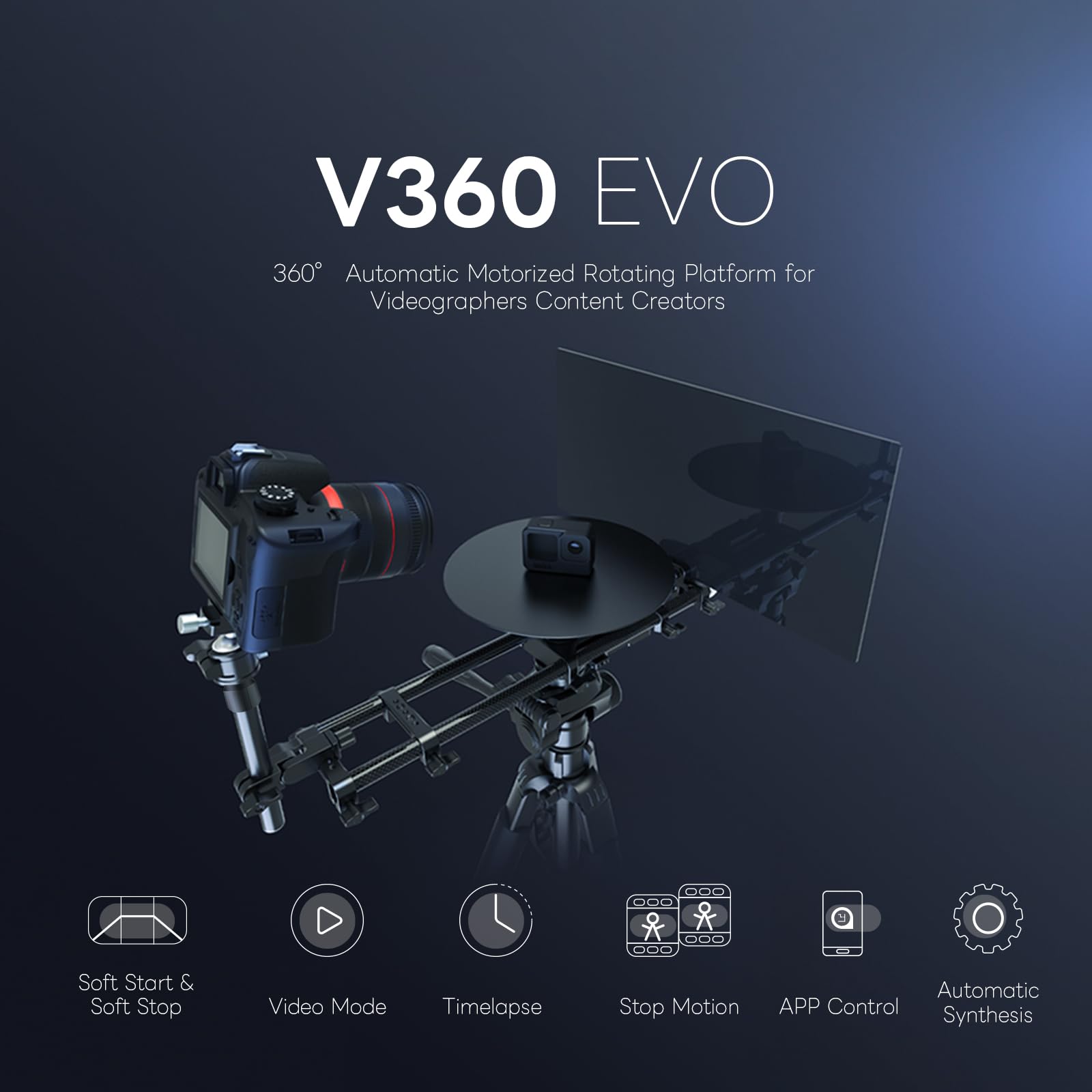 Piattaforma Rotante Motorizzata 360° con Sfondo Verde – Controllo tramite App, Motore Silenzioso, Capacità di Carico 10kg, Alimentazione USB-C e Batteria per Fotografia e Videografia