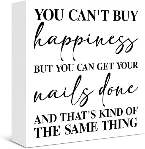 Miniatura 10 de Decoración de uñas para sala de belleza, letrero de madera rústica para decoración de sala de belleza, regalos de manicurista para agradecer, D-Nail