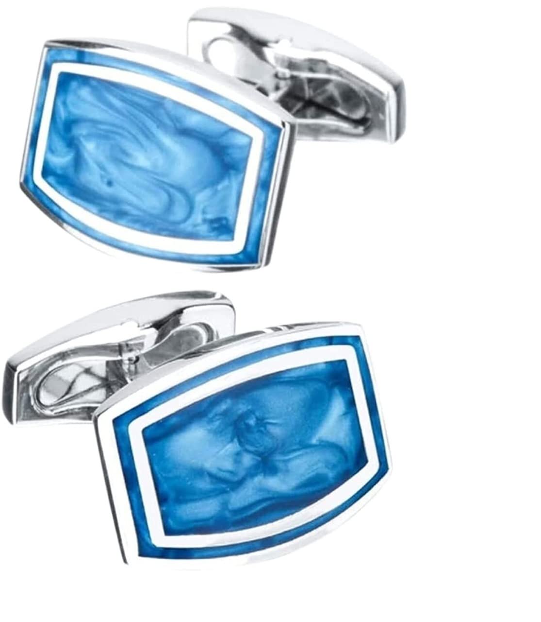 Gemelli da Uomo WAAZI Gemelli Stile Elegante Gemelli Classici da Uomo, Set di Gemelli da Uomo Gemelli da Camicia di Marca da Uomo Gemelli 1 Paio di Gemelli