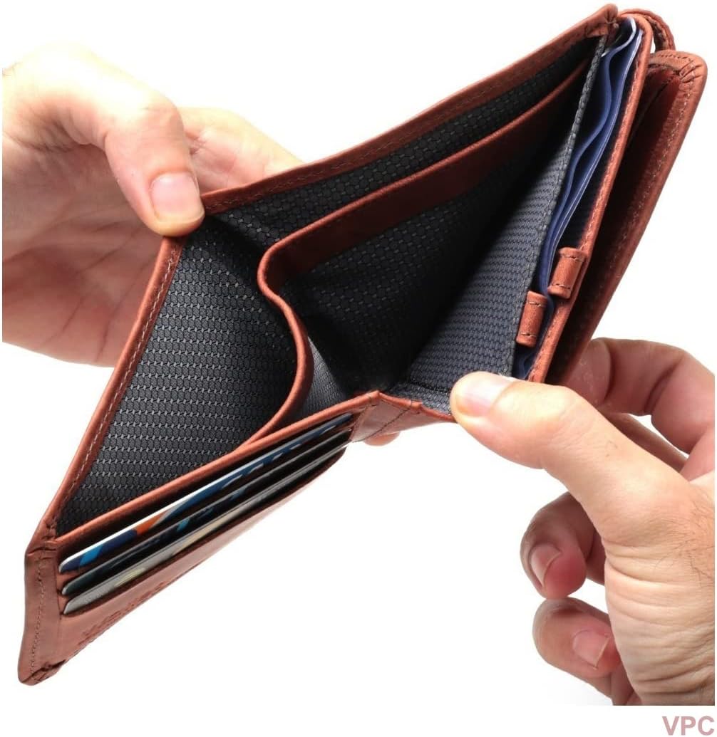 Carteira Masculina Em Couro Porta Cartão Documentos Moderna Zíper Horizontal Grande Wl