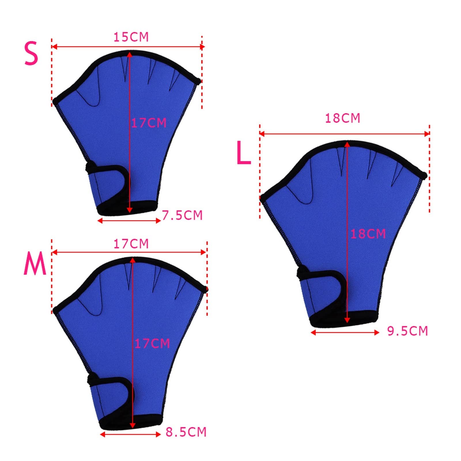 Rękawice do pływania z neoprenu, 1 para Rękawiczki do pływania Aquatic Fitness Wodoodporność Aqua Fit Paddle Training Rękawiczki bez palców Sprzęt do nurkowania do nurkowania, do surfowania,