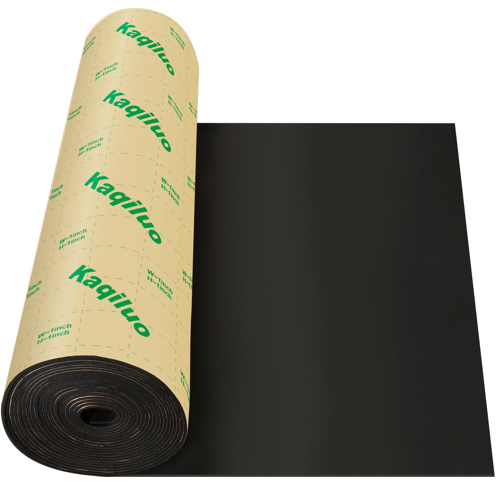 Self-Adhesive Sound Insulation Acoustic Foam, 107sqft x 0.2in Thick,50+kg/m³,Sound Proof Padding,Fire,Water Resistant ,Thermal Insulation,Cold Proof Acoustic Treatment Foam