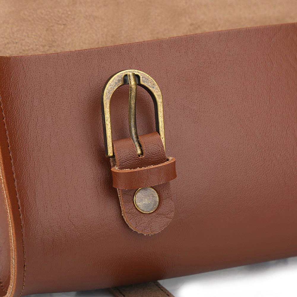 Amazon | ビンテージレザーバイクフロントフレームバッグ