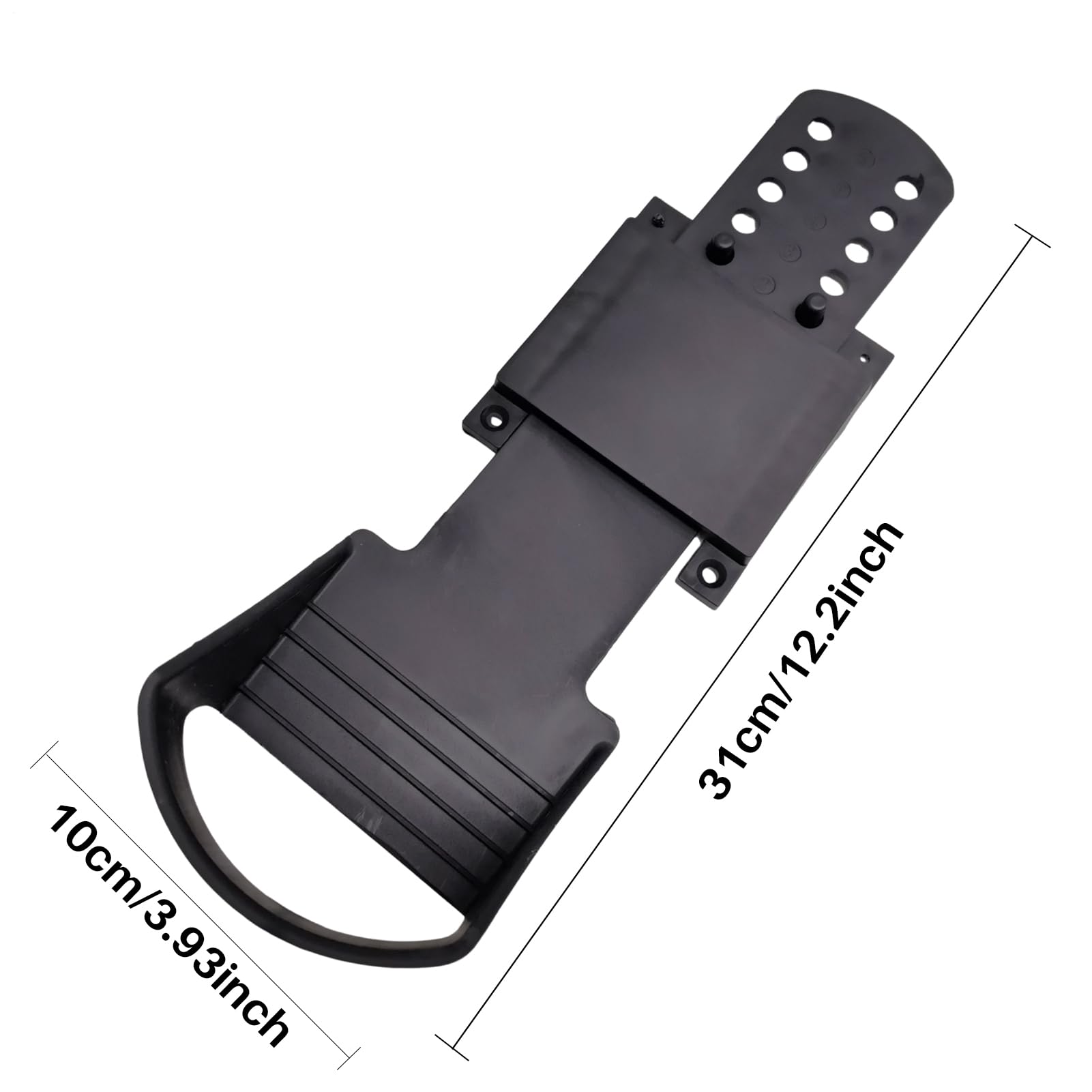 Rudergerät Pedale - 31.8 cm Fitness Pedal | ABS Trainingszubehör - Rutschfest Breite Anpassungsfähigkeit Ersatzteile Stabile Cardio Kraft Übung Home Gym Equipment Einfache Lagerung Paar
