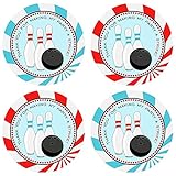 Boy Bowling Party Thank You Sticker Labels - Girl Kids Entertainment Sport Birthday Favor- Set of 30