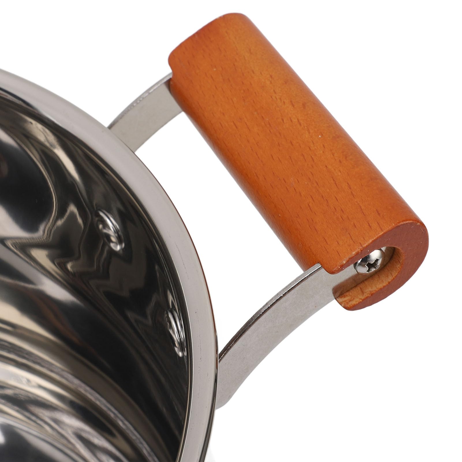 Headerbs Edelstahl-Kochgeschirrset, 201 Edelstahltöpfe und Dampfschale mit Zwei Holzgriffen und Glasdeckeln, Gleichmäßige Erwärmung Zum Dämpfen Kochender Suppen für Hobbyköche