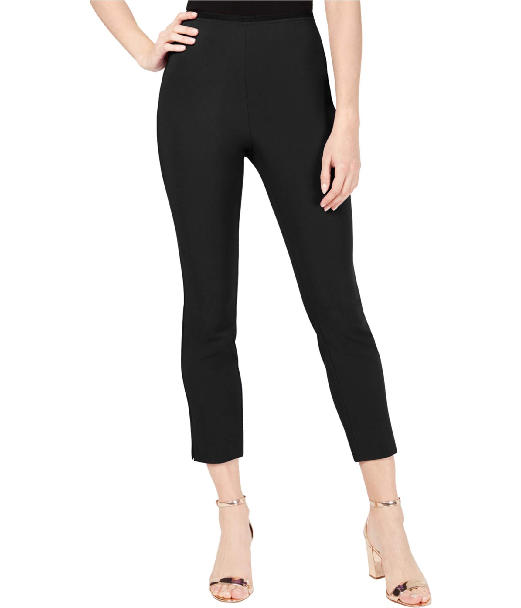 I-N-C Womens Pull On Casual Lounge Pants Black 10