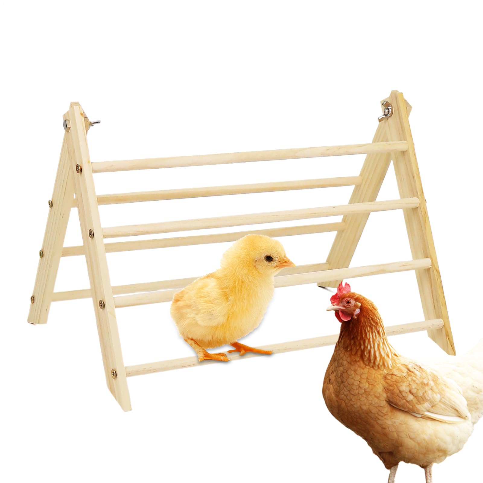 per polli – Supporto in legno per ambienti esterni – Comodo posatoio per pollo, pollo, per cortile, esterno, fattoria, di medie dimensioni e grandi, pulcini, pollo