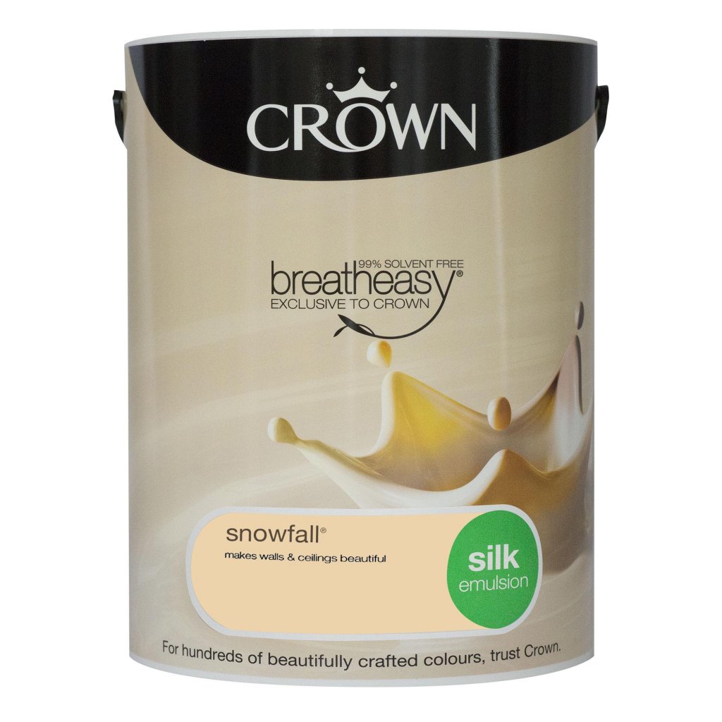 Crown Trade Snowfall 5L Silk Emulsion