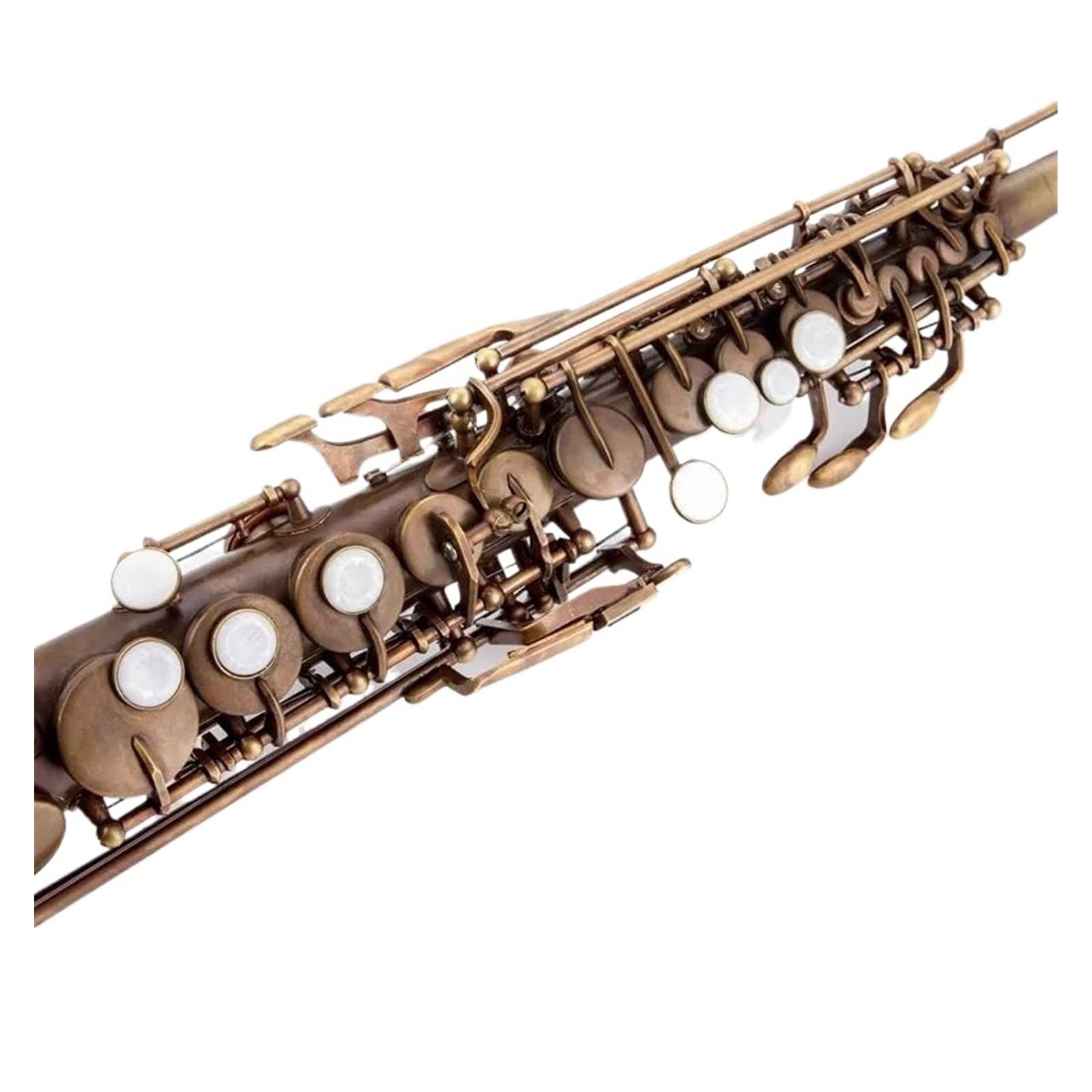 Sassofono Saxophone Dritto In Ottone Sib Modello Di Incisione Per Strumento A Fiato Sassofono