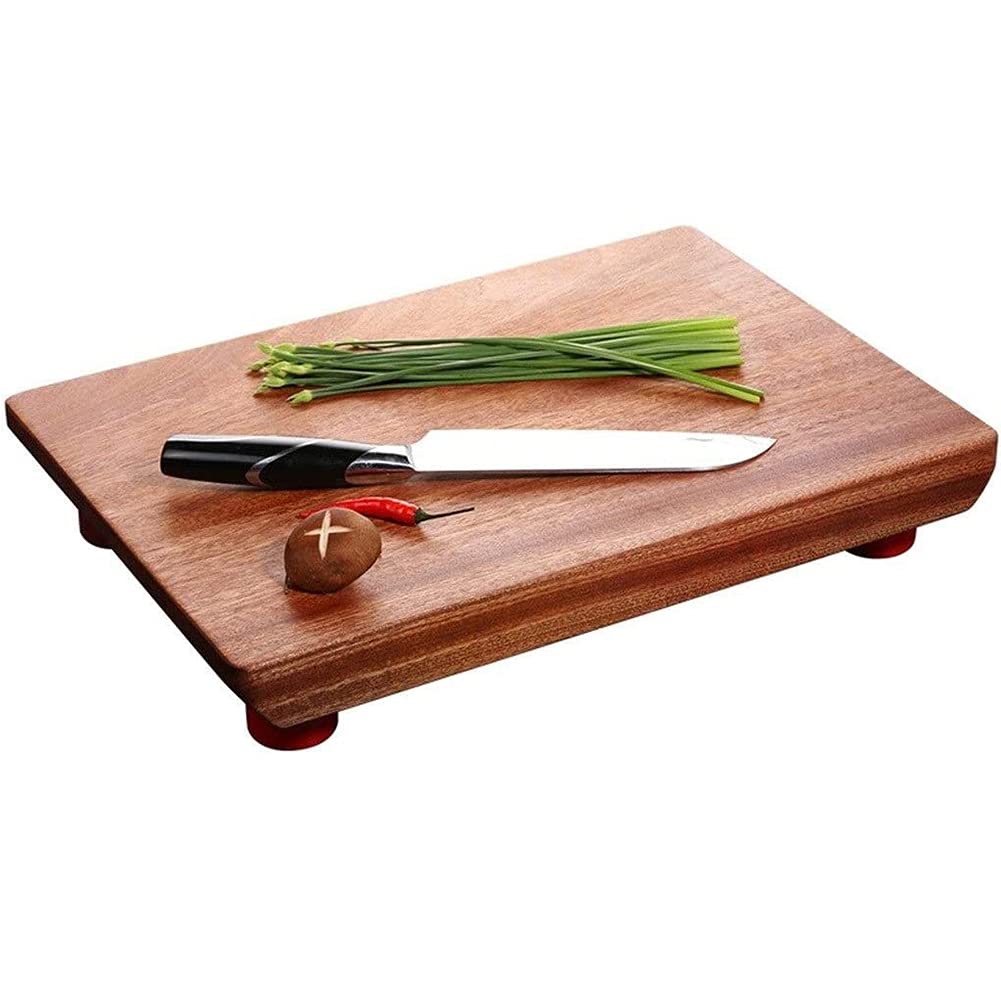 Tagliere con pastiglie del Piede, Pannelli, Tagliere per la casa in Legno massello con Collo Alto, Bordo in Superficie rotolante,40 * 27cm