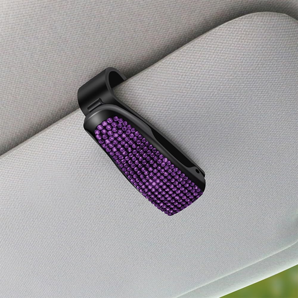 27 Stück Bling Auto Zubehör Set für Frauen, Bling Lenkradüberzüge Universal Fit 15 Zoll (rot
