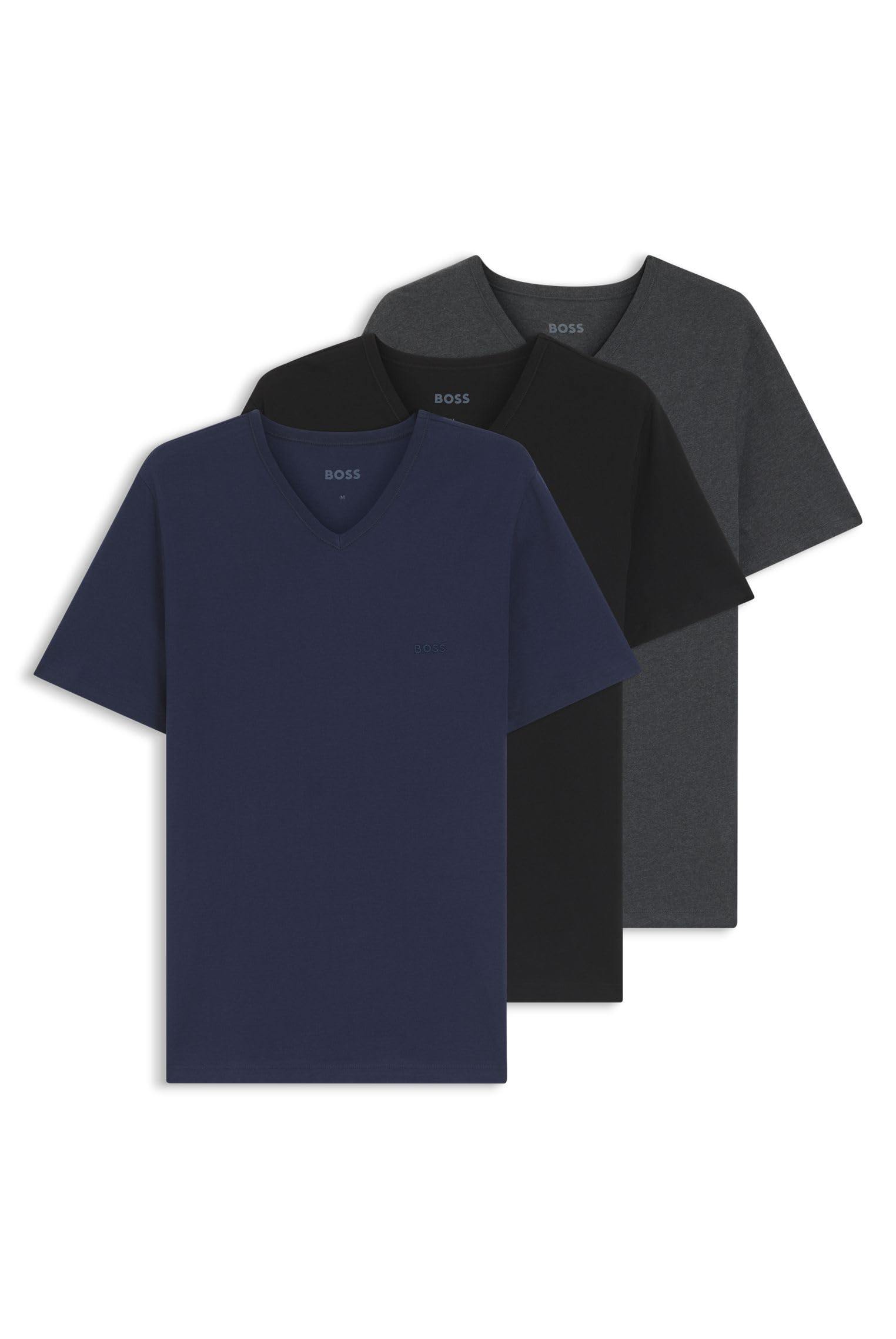 Mens 3 Pack T-Shirts Short Sleeve Cotton