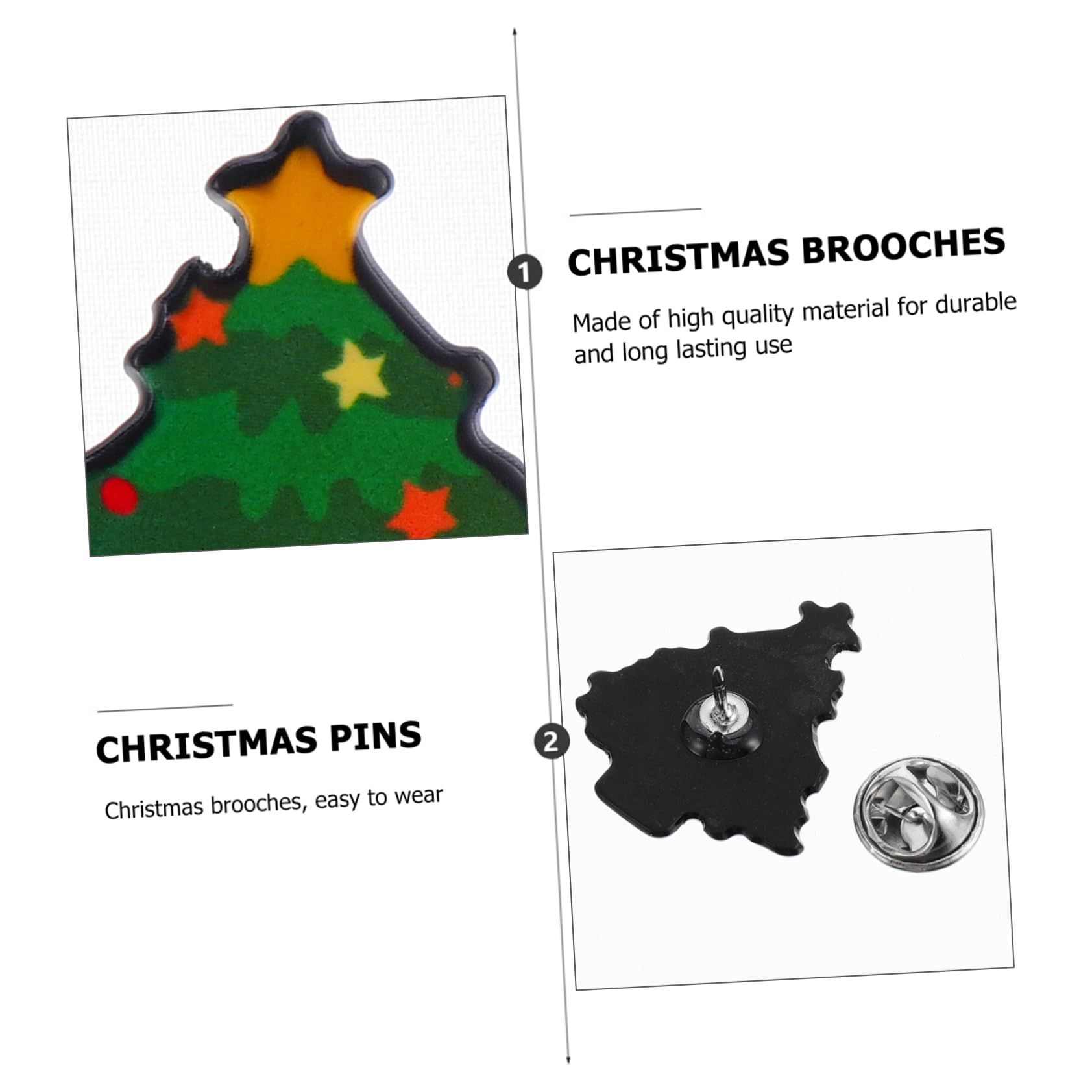 SHERCHPRY Broche De Navidad Alfiler Broches De Navidad Broche De Fiesta Broche De Santa Claus Horquillas Moño Pasador Insignia De Navidad Broche Pines Aleación