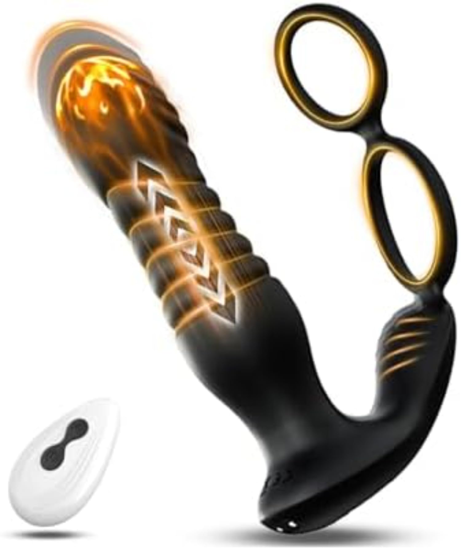Massaggiatore con anello, dildo, 10 modalità di vibrazione