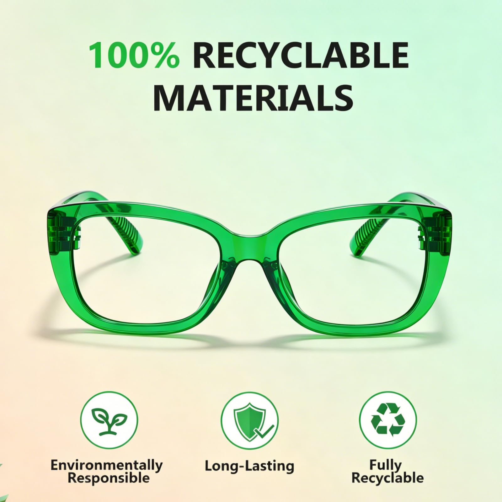 Eyekepper 6er-Pack Metallfreie Schraubenlose FederScharniere Lesebrille für Damen – Stylische Lesebrillen für Frauen