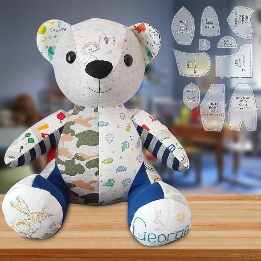 zoydp-memory-bear-template-ruler-set-20pcs-10-15inch-memory-bear-pattern-memory-bear-sewing-quilting-template-pattern-acrylic-memory-bear-template-ruler-kit-for-christmas-gifts-with-instructions-amazon-co-uk for Template Free Downloadable Memory Bear Sewing Pattern Free Printable ZOYDP Memory Bear Template Ruler Set 20PCS, 10 & 15inch Memory Bear Pattern, Memory Bear Sewing Quilting Template Pattern, Acrylic Memory Bear Template Ruler Kit for Christmas Gifts with Instructions : Amazon.co.uk: for Template Free Downloadable Memory Bear Sewing Pattern Free Printable